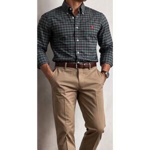 Ralph Lauren Classic Fit Plaid Shirt Long Sleeves Button Down Size 2XB-Men
